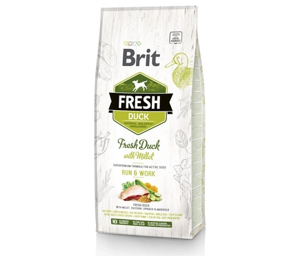 Brit 'Fresh Duck & Millet' - Adult Run & Work (12kg)