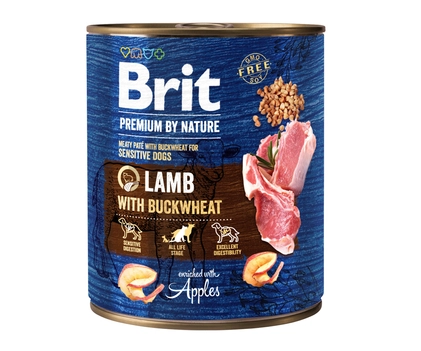 BRIT 'Premium by Nature Lamb' - With BUCKWHEAT (800g)