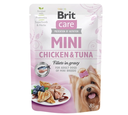 Brit Care Mini 'Chicken & Tuna fillets' - in gravy (85g)