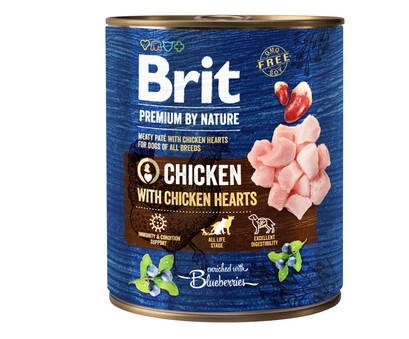 Brit 'Premium by Nature' - Chicken With Chicken Hearts (800g)