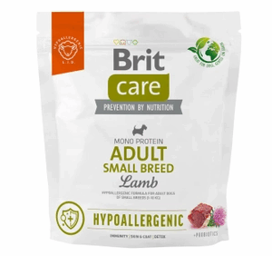 BRIT CARE 'Dog Hypoallergenic' - Adult Small-Breed Lamb (1kg)