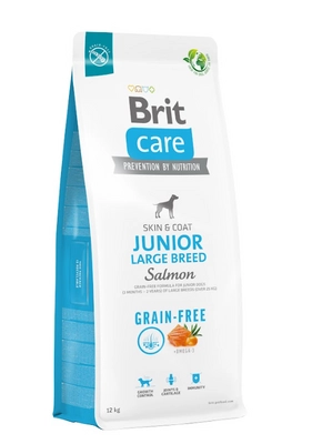 BRIT 'CARE Dog Grain-free Junior Large' - Breed Salmon (12kg)