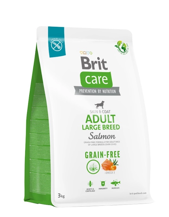 BRIT 'CARE Dog Grain-free Adult Large' - Breed Salmon (3kg)