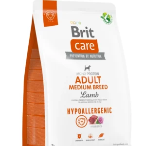 BRIT 'CARE Dog Hypoallergenic Adult Medium' - Breed Lamb (3kg)