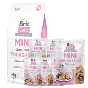 BRIT 'CARE Mini Grain-Free Yorkshire 7kg + Brit Care Mini Chicken' - & Tune (10x85g)
