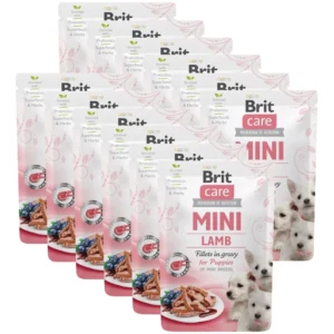 BRIT 'CARE Mini Lamb fillets in gravy' - for puppy (12x85g)