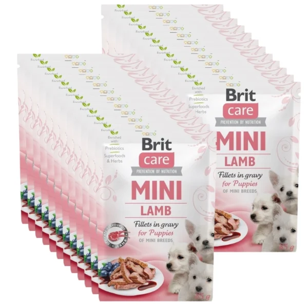 BRIT 'CARE Mini Lamb fillets in gravy' - for puppy (24x85g)