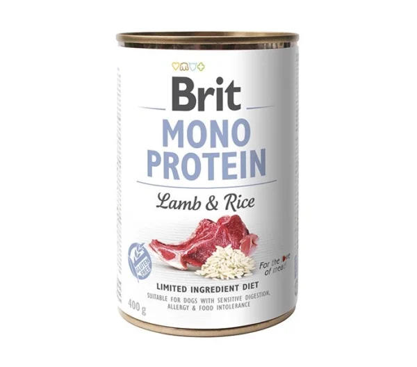 BRIT 'MONO PROTEIN LAMB &' - BROWN RICE (400g)