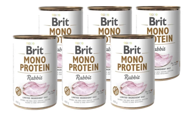 BRIT 'MONO' - PROTEIN RABBIT (6x400g)
