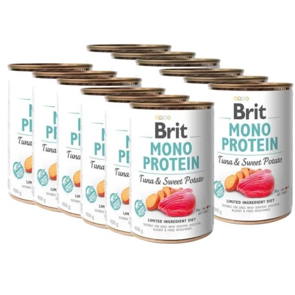 BRIT 'MONO PROTEIN TUNA &' - SWEET POTATO (12x400g)