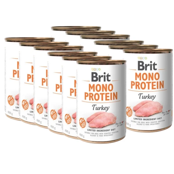 BRIT 'MONO' - PROTEIN TURKEY (12x400g)