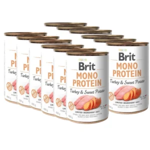 BRIT 'MONO PROTEIN TURKEY &' - SWEET POTATO (12x400g)