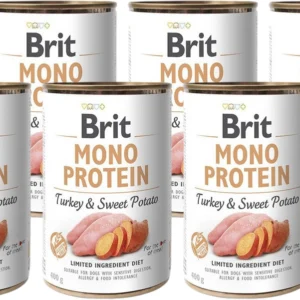 BRIT 'MONO PROTEIN TURKEY &' - SWEET POTATO (6x400g)