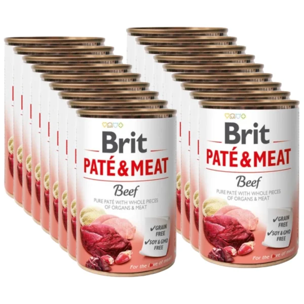 BRIT 'PATE &' - MEAT BEEF (18x400g)