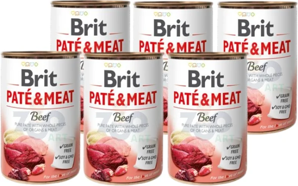 BRIT 'PATE &' - MEAT BEEF (6x400g)