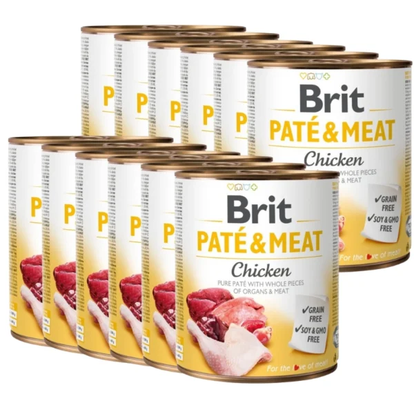 BRIT 'PATE &' - MEAT CHICKEN (12x800g)
