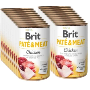 BRIT 'PATE &' - MEAT CHICKEN (18x400g)
