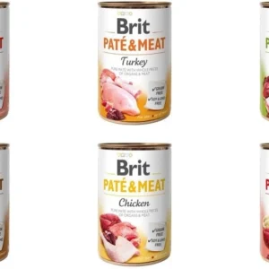 BRIT 'PATE & MEAT' - MIX SMAKÓW (30x400g)