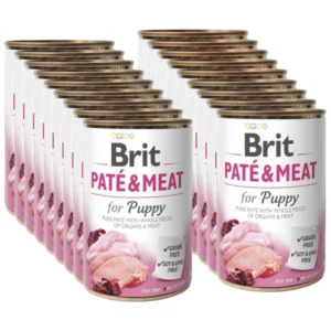 BRIT 'PATE &' - MEAT PUPPY (18x400g)
