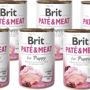 BRIT 'PATE &' - MEAT PUPPY (6x400g)