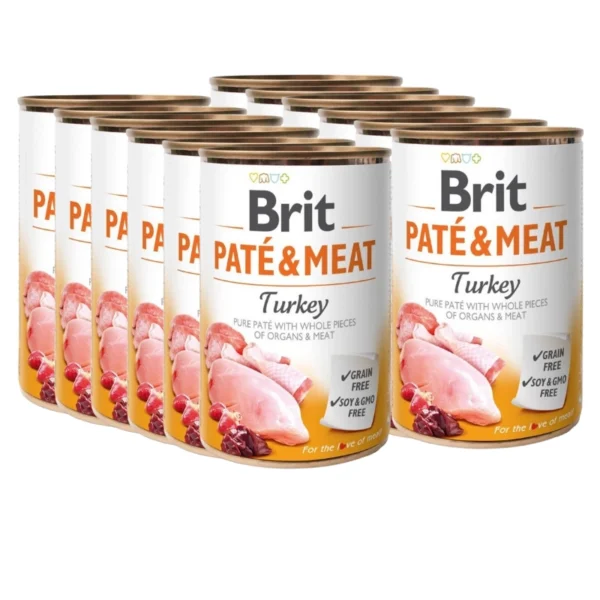 BRIT 'PATE &' - MEAT TURKEY (12x400g)