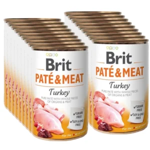 BRIT 'PATE &' - MEAT TURKEY (18x400g)