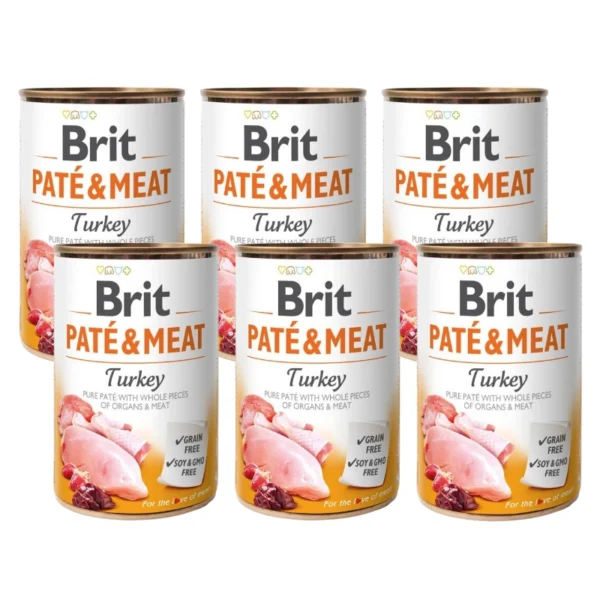 BRIT 'PATE &' - MEAT TURKEY (6x400g)