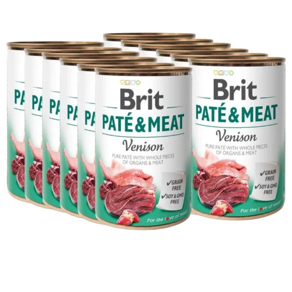 BRIT 'PATE &' - MEAT VENISON (12x400g)