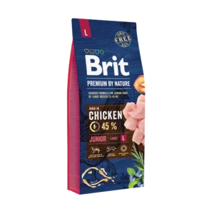 BRIT 'Premium By Nature Junior L 15kg +' - PetRepublic JUNIOR (12x100g)