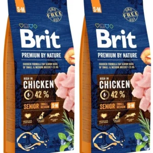 BRIT 'Premium By Nature' - Senior S+M (2x15kg)