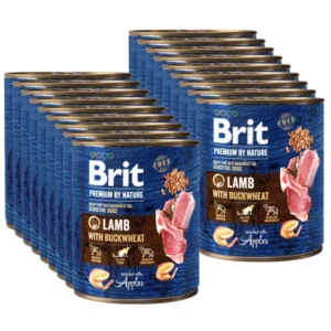 BRIT 'Premium by Nature Lamb' - With BUCKWHEAT (18x800g)