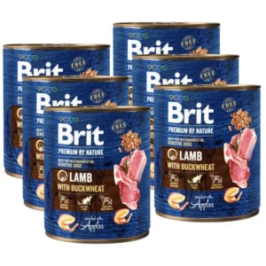 BRIT 'Premium by Nature Lamb' - With BUCKWHEAT (6x800g)
