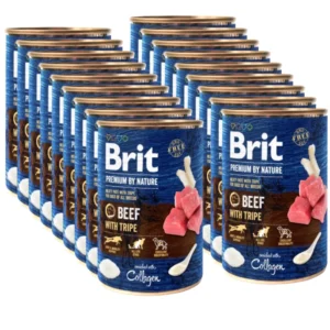 Brit 'Premium by Nature Beef' - with Tripe (18x400g)