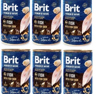 Brit 'Premium by Nature Fish with' - Fish Skin (6x400g)