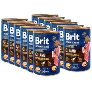 Brit 'Premium by Nature Lamb' - With BUCKWHEAT (12x400g)