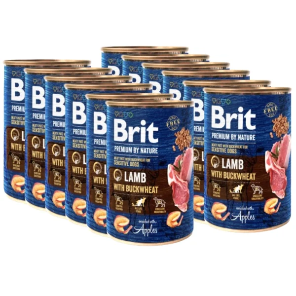 Brit 'Premium by Nature Lamb' - With BUCKWHEAT (12x400g)