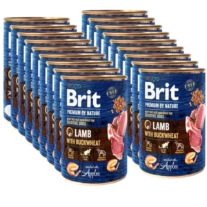 Brit 'Premium by Nature Lamb' - With BUCKWHEAT (18x400g)