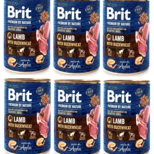 Brit 'Premium by Nature Lamb' - With BUCKWHEAT (6x400g)