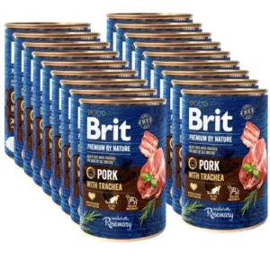 Brit 'Premium by Nature Pork' - with Trachea (18x400g)