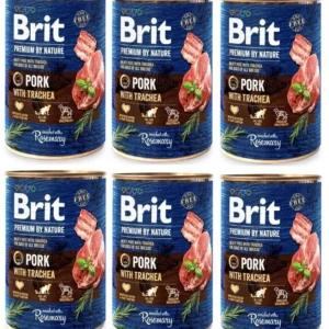 Brit 'Premium by Nature Pork' - with Trachea (6x400g)