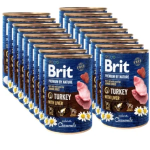 Brit 'Premium by Nature Turkey' - With Liver (18x400g)