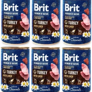 Brit 'Premium by Nature Turkey' - With Liver (6x400g)