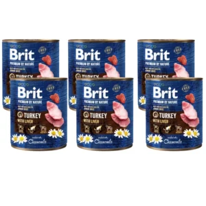 Brit 'Premium by Nature Turkey' - With Liver (6x800g)